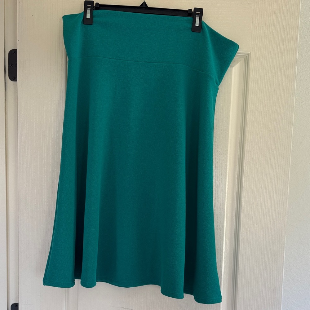 LuLaRoe Azure Teal Swing Skirt 3x